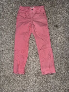 High-Rise Pink Cropped Women’s Jeans